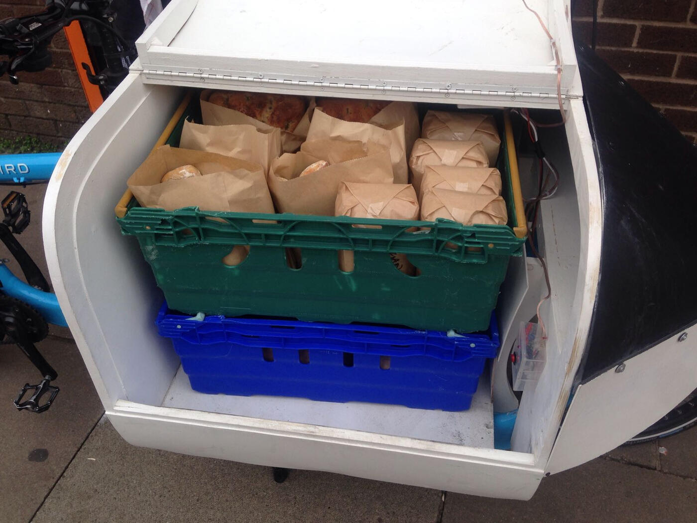 Bread in Cargo Bike Box