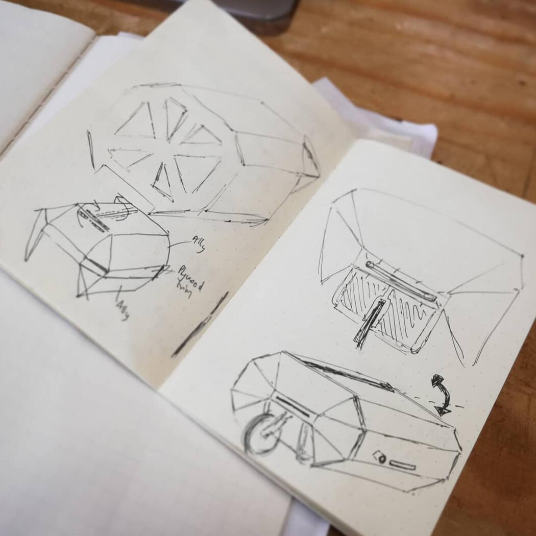 Cargo Bike Box Sketches
