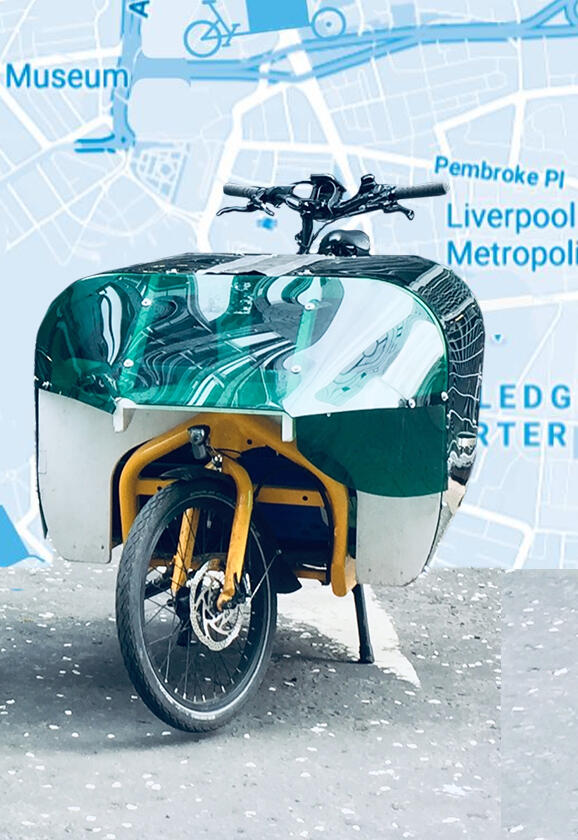 Cargo bike container