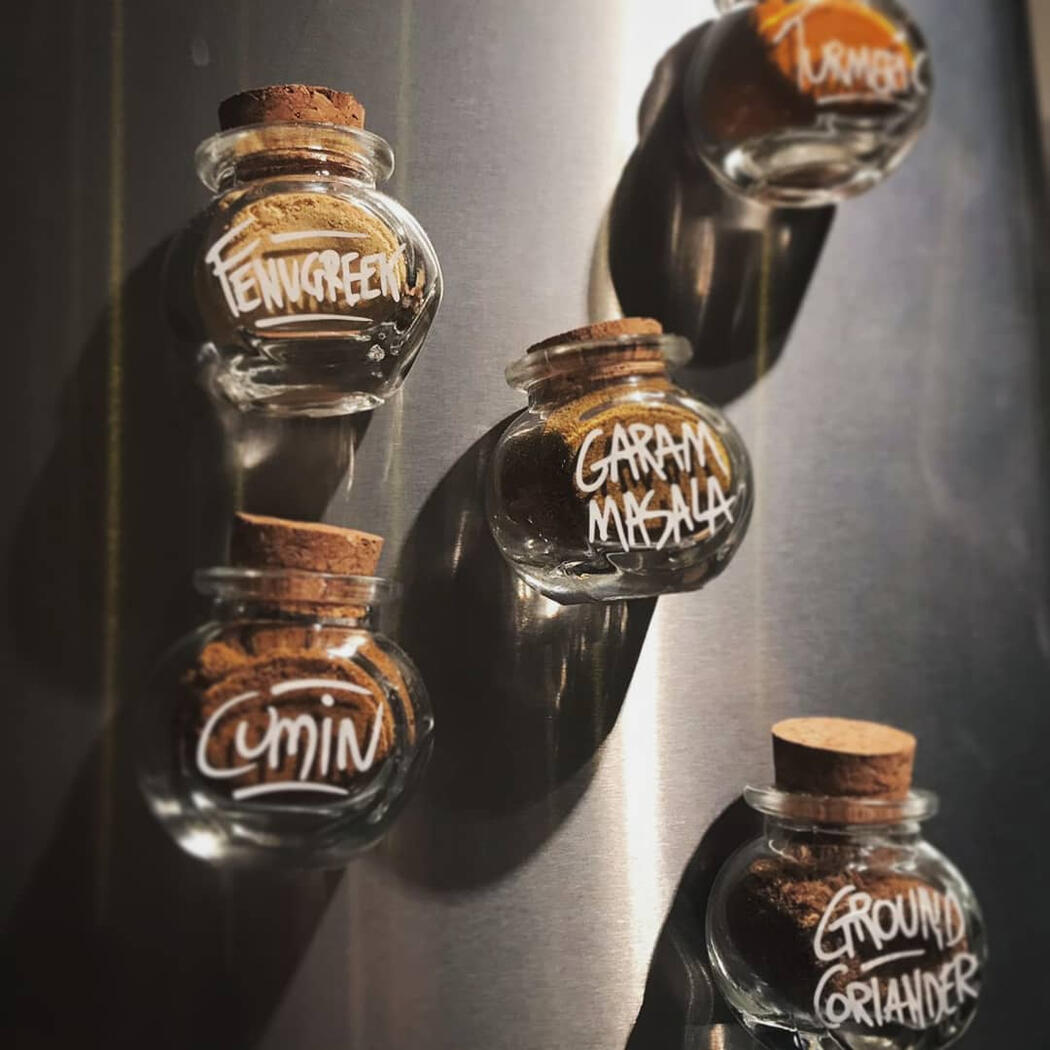 Magnetic Spice Jars